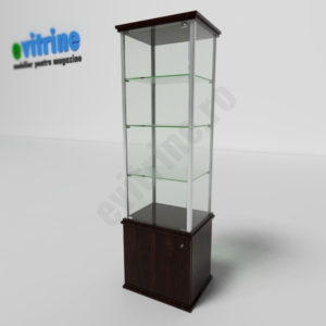 vitrina cu spatiu depozitare, vitrine turn din aluminiu clasic, vitrine pentru magazin, vitrine din sticla, vitrine din sticla pentru magazin, vitrine bijuterii, vitrine muzeu, mobilier bijuterii, mobilier muzeu, vitrine la comanda