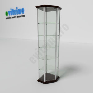 vitrina pentru colt, vitrine turn din aluminiu clasic, vitrine pentru magazin, vitrine din sticla, vitrine din sticla pentru magazin, vitrine bijuterii, vitrine muzeu, mobilier bijuterii, mobilier muzeu, vitrine la comanda