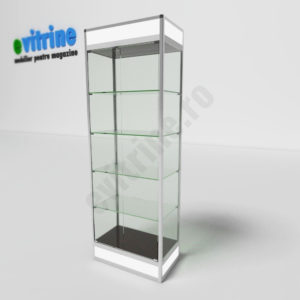 vitrine expozitie, vitrine turn din aluminiu modern, vitrine pentru magazin, vitrine din sticla, vitrine din sticla pentru magazin, vitrine bijuterii, vitrine muzeu, mobilier bijuterii, mobilier muzeu, vitrine la comanda